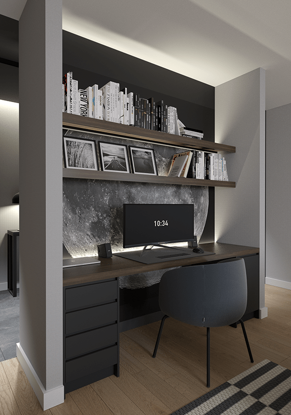 living room decor for bachelors example