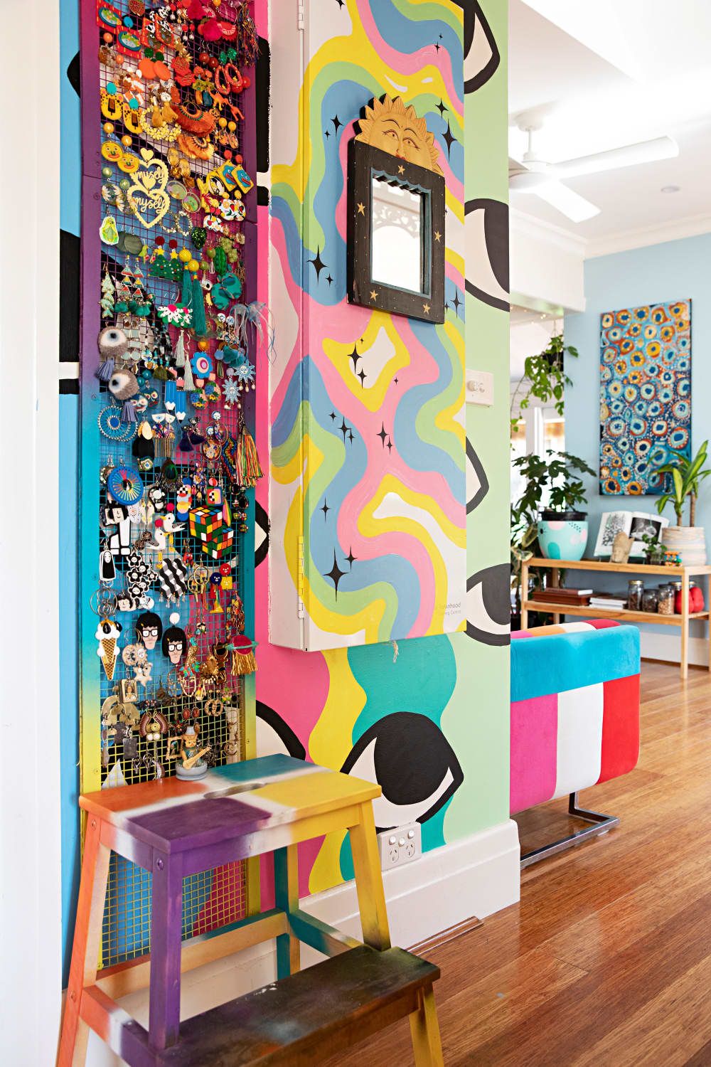 maximalist home decor inspiration vibrant illustration