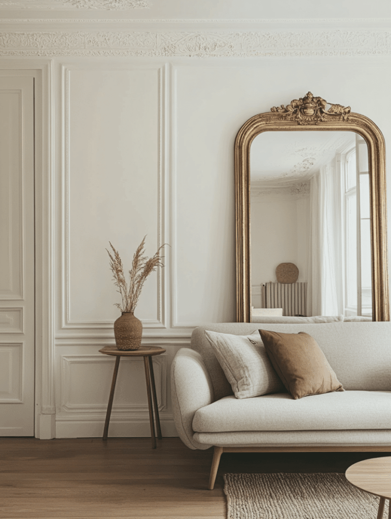 mirror wall decor ideas for living room illustration