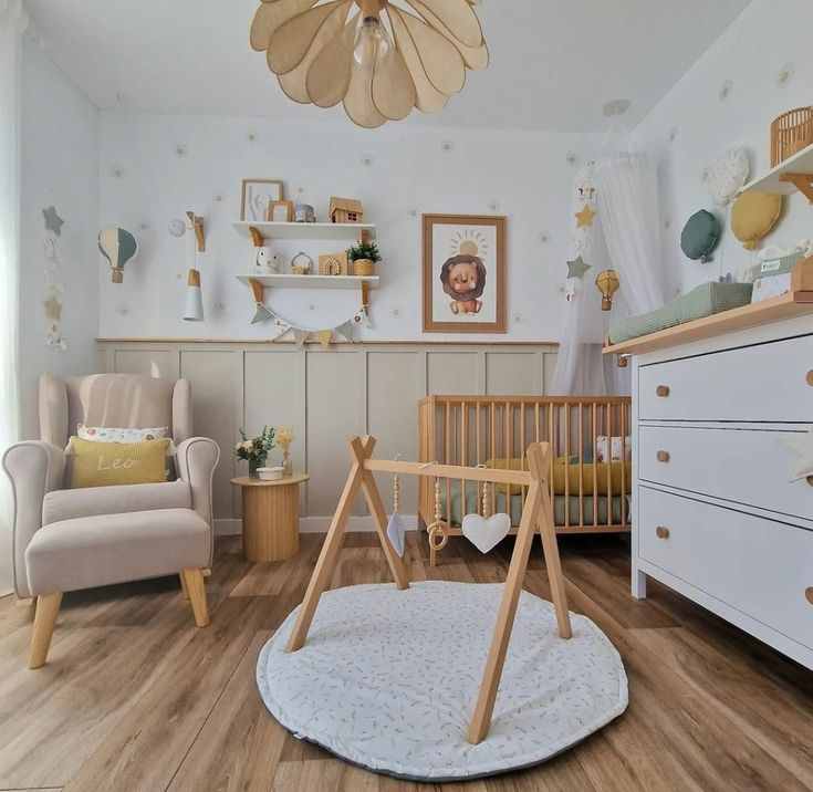 nursery room decor gender neutral example